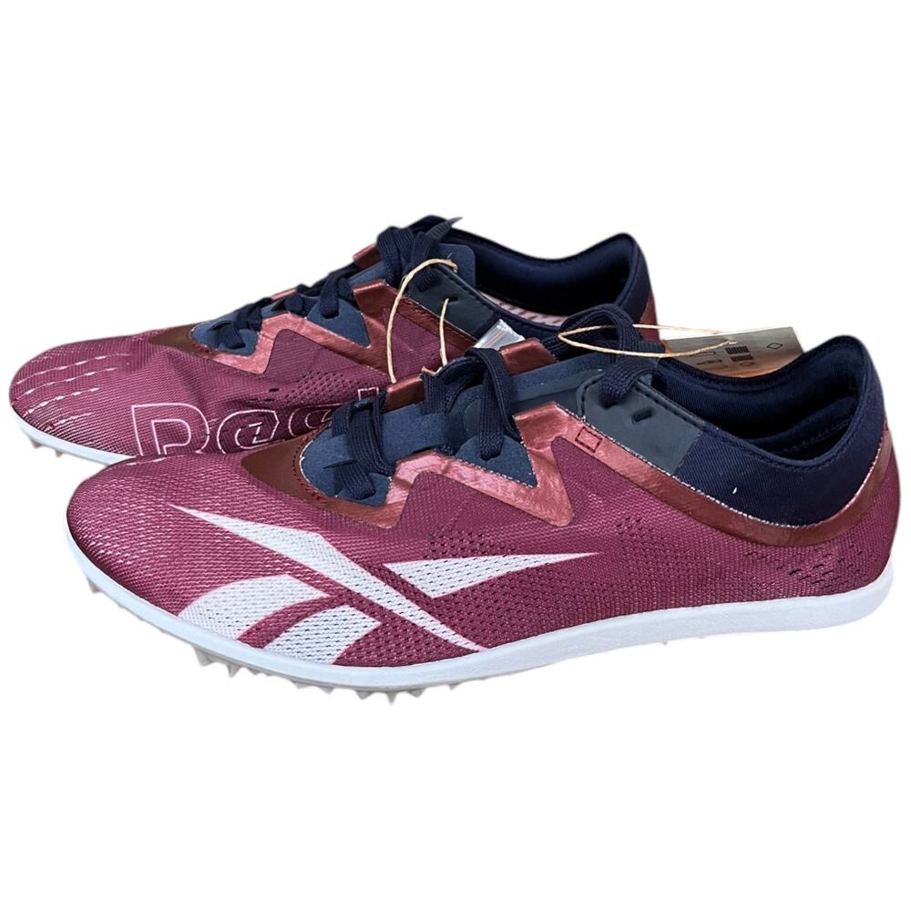 NEW Reebok RBTC Racer 1 'Merlot' FV8247 Track Shoes Spikes Women's 8